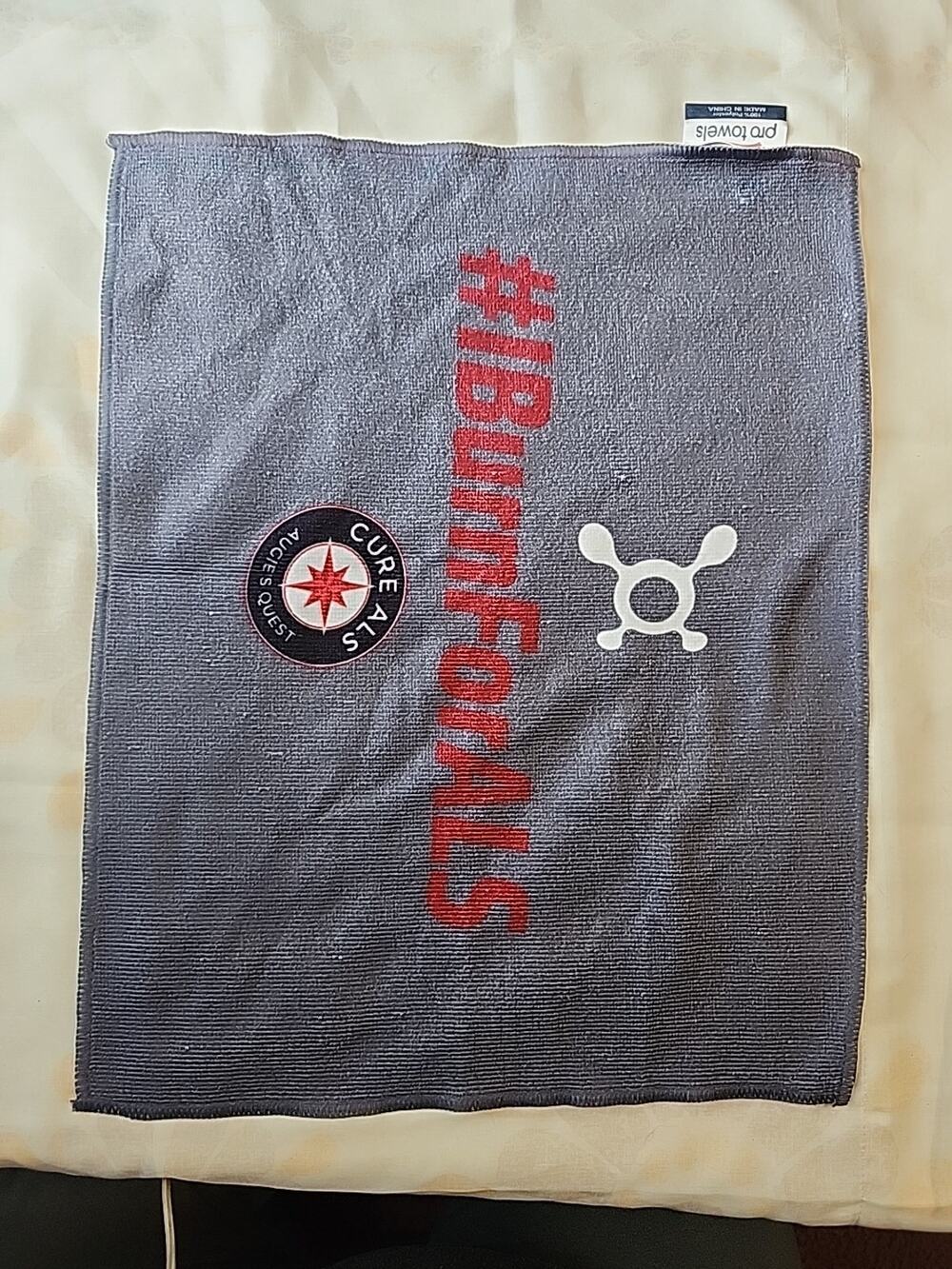 Pro Towels Sports Towel #1 Burn For ALS Cure ALS Augie's Quest